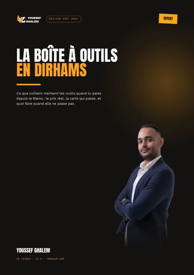 Couverture de La boîte à outils en dirhams